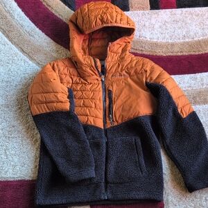 Columbia Orange and Black Quilted Jacket
